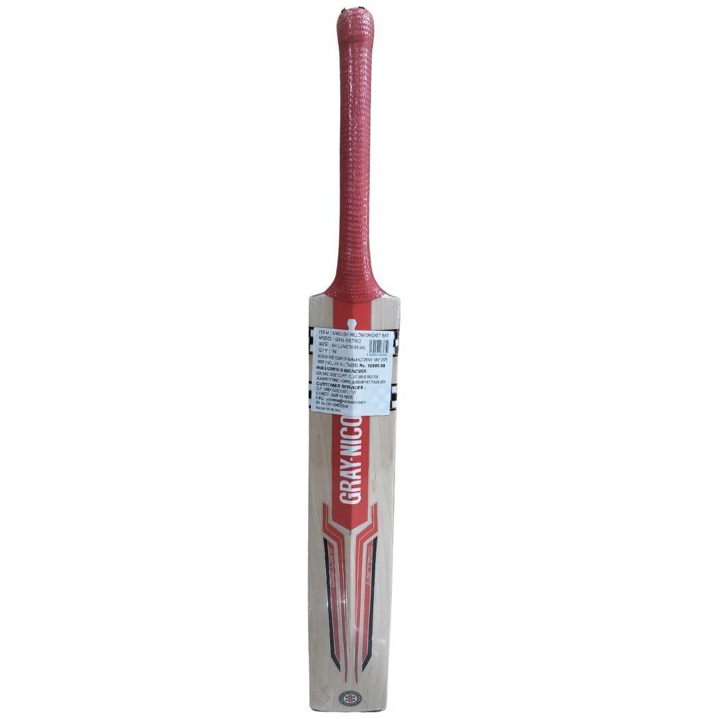 Gray Nicolls Astro GN3 English Willow Cricket Bat (Standard Size Short Handle)